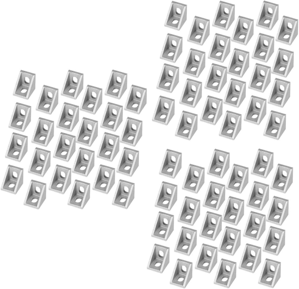 GLEAVI 150 Pcs 2028 T Slot Bracket Angle Bracket inside Corner Hardware Bracket Corner Shelves Metal Shelving Corner Bracket Mm Aluminum Extrusion Metal Shelf Corner Frame Right Angle