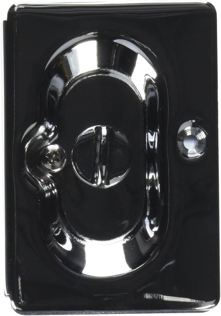 Emtek Pocket Door Passage Lock Set, Polished Chrome