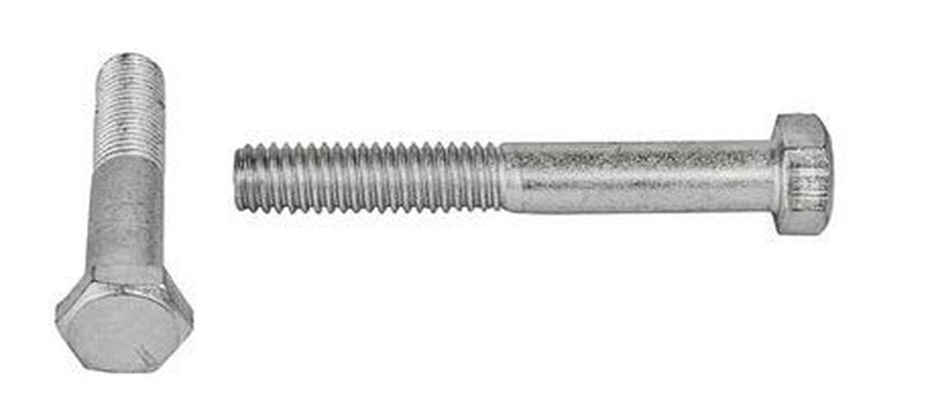 5/16 X 2" Hex Machine Bolt A307 Grade a Steel (Quantity: 100) Zinc Steel, Coarse Thread, Partially Threaded, 5/16-18 X 2"