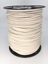 GREAT WHITE Sash Cord (#8) 1/4" X 1,200' Spool Cotton Sash Cord, Window Replacement, Theater, Tie down Camping, Clothesline, Rigging, Crafts, Entertainment, Spot, DIY Home Improvement Natural, USA