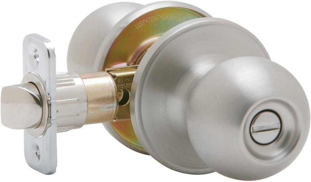SCHLAGE Dexter J40VCNA630 Corona Privacy Knob, Satin Stainless