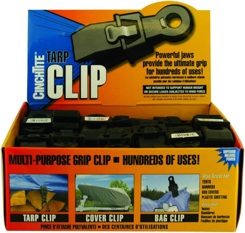 Homax Cinchtite Tarp Clip- 96 Pack