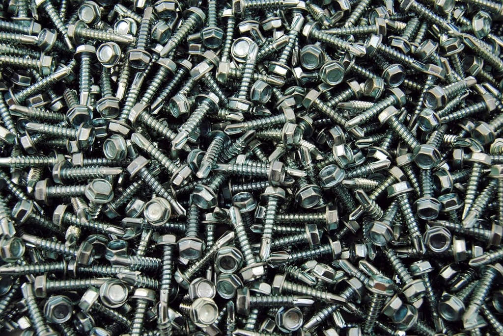 (10,000) Hex Washer Head 8 X 3/4 Self-Drilling Tek Screw IHW #2 Point Bulk