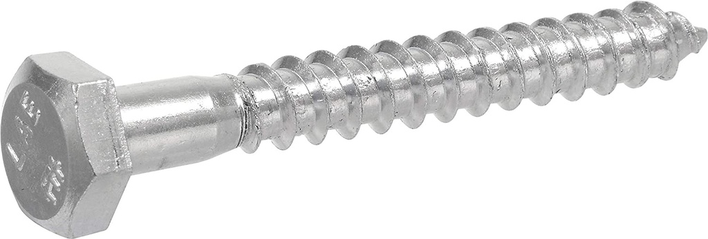 Hillman Zinc Hex Lag Screw 3/8" X 4"