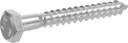 Hillman Zinc Hex Lag Screw 3/8" X 4"