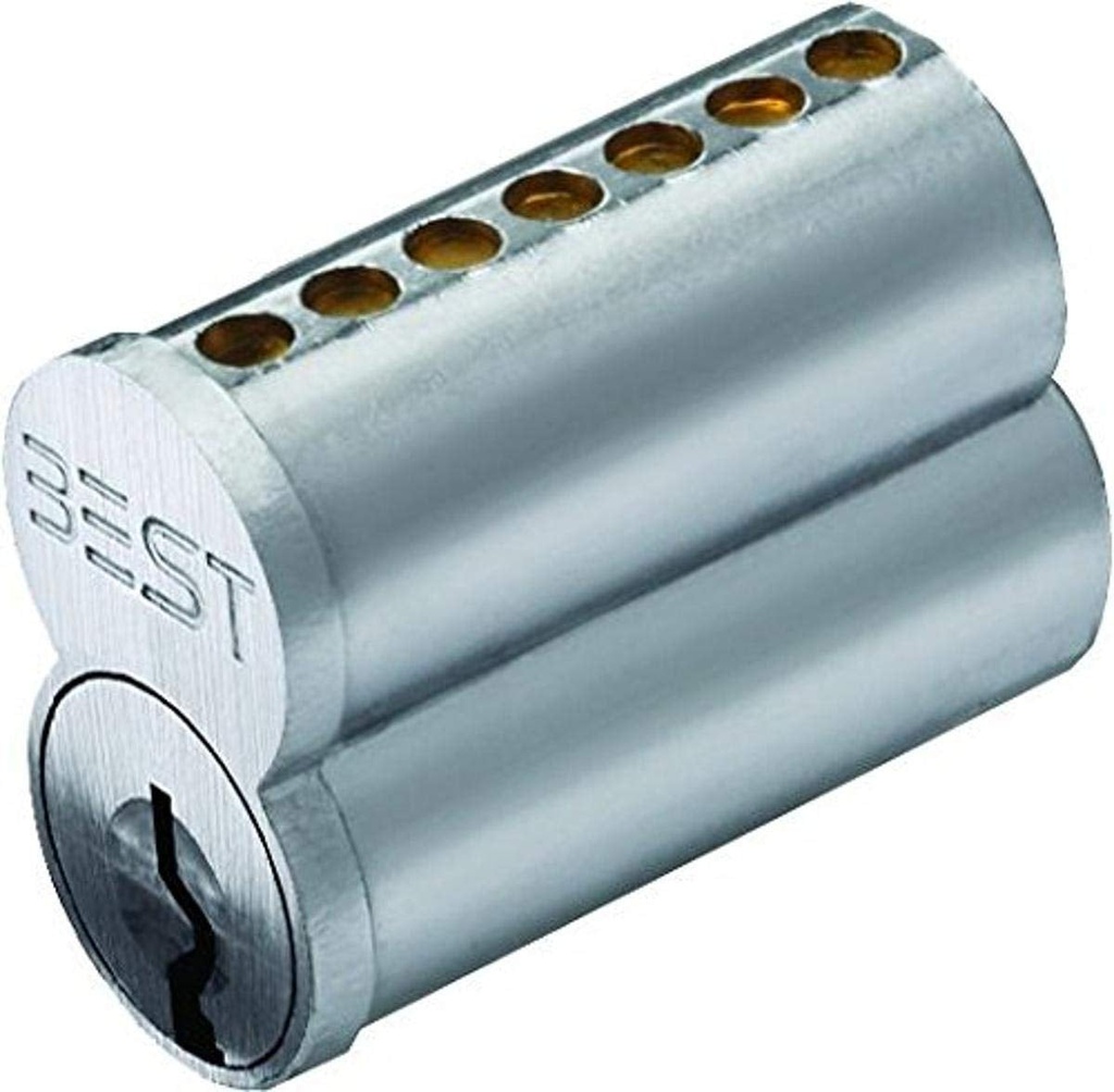 Stanley Best 1C7A1626 Best 1C 7 Pin Uncombinated Core, a Keyway, Satin Chrome
