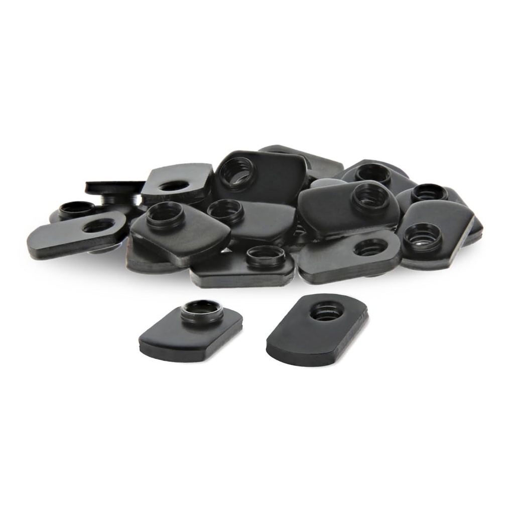 8020, 3278, 15 Series 5/16-18 Offset Threaded Slide in Economy T-Nut Steel T-Slot Accessories for 80/20 Aluminum Extrusion Hardware Nuts (100 Pack)