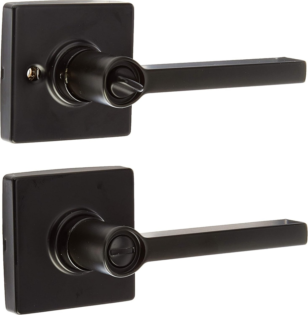 SCHLAGE Lock Company J40SOL622COL Solstice Lever, Matte Black