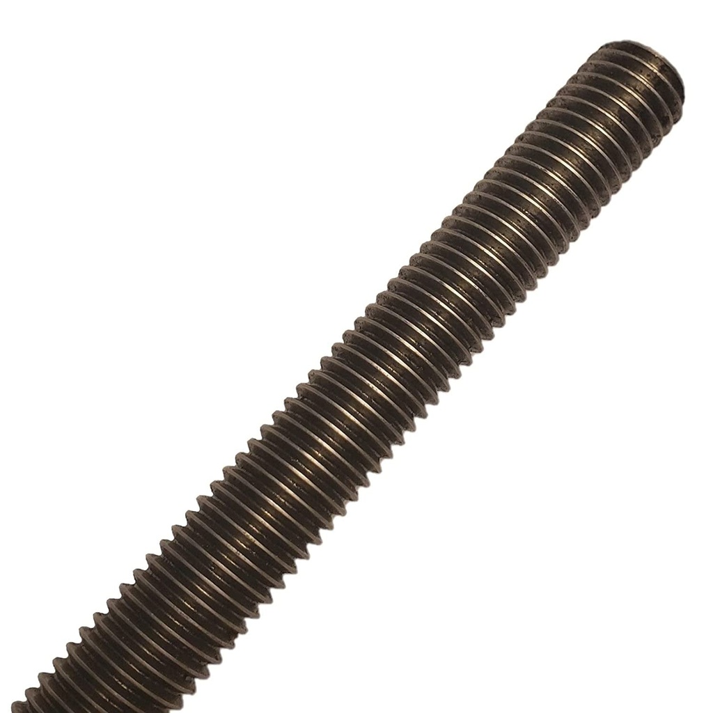 Grade 55 Coarse Fully Threaded Rod, Plain Finish, 1-1/4" -7 Thread Size, 36" Length, Right Hand Threads