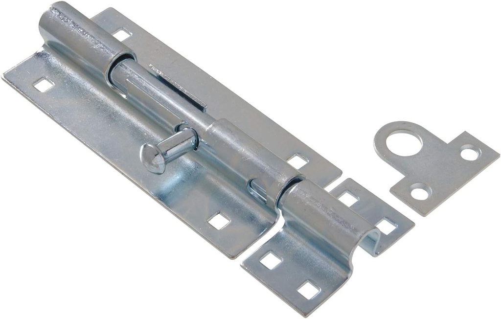 Hardware Essentials 851023 Adjust Lock Zinc Gate Barrel Bolt 8"
