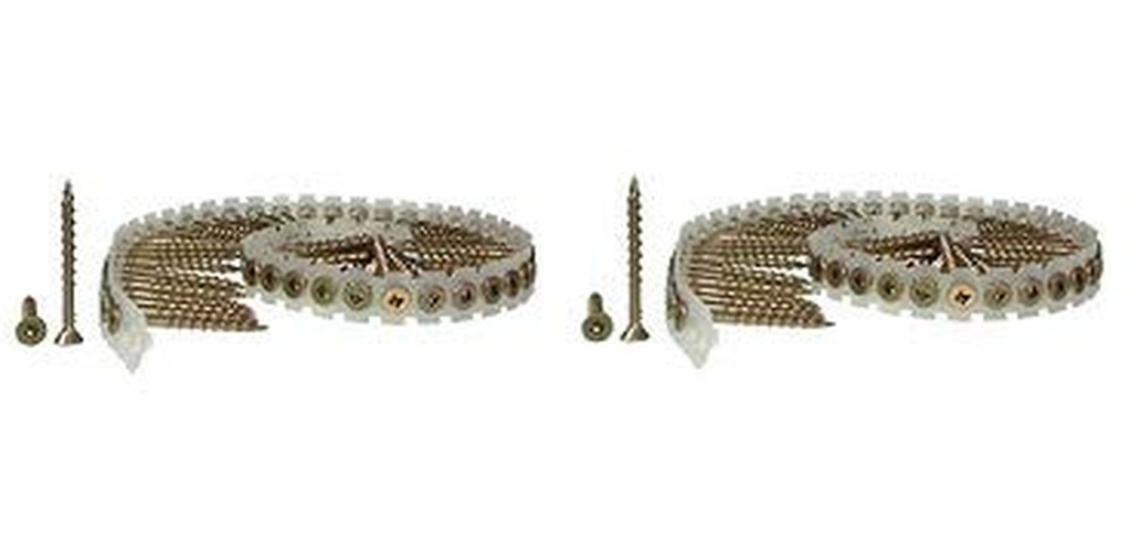 Senco 08F200Y Duraspin Number 8 by 2-Inch Subfloor Collated Screw (1,000 per Box) (2-(Pack))
