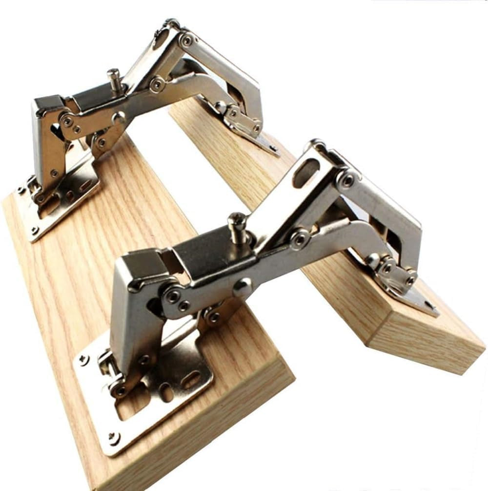 170 Degree Hinges Frameless Cabinet Soft Close Full Overlay Hidden Door Hinge (4 Pack)
