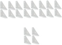 20 Pcs Corner Protector Cabinet Angle Bracket Angle Brackets Shelf Brackets and Supports Cabinet Fastener Cabinet Corner Braces Shelf Mount Corner Shelf Bracket Corner Bracket