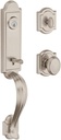 Baldwin Avendale, Front Entry Handleset with Interior Knob, Featuring Smartkey Deadbolt Re-Key Technology and Microban Protection, in Satin Nickel