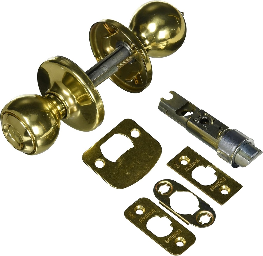 Kwikset 94002-831 Security Polo Entry Lockset, No Size, Polished Brass