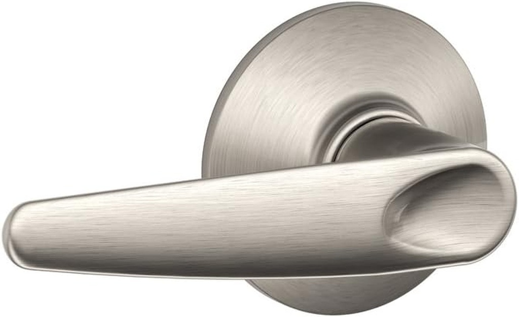 SCHLAGE F10JAZ619 Jazz Passage Lever, Satin Nickel