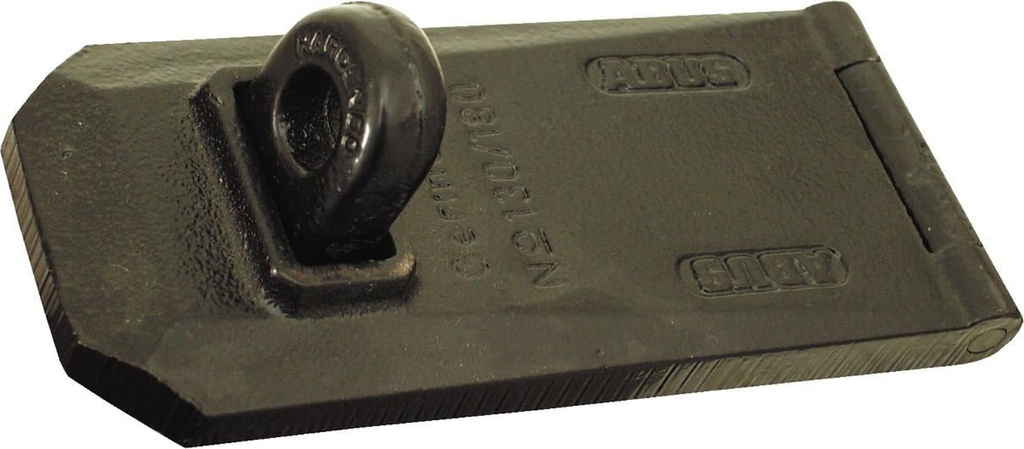 ABUS 130/180 Granit Hasp, 6-1/8" Length, Black