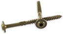 ST516X312B 5/16-Inch by 3-1/2-Inch Length round Washer Head Exterior Wood Screws, 250-Pack, Gold