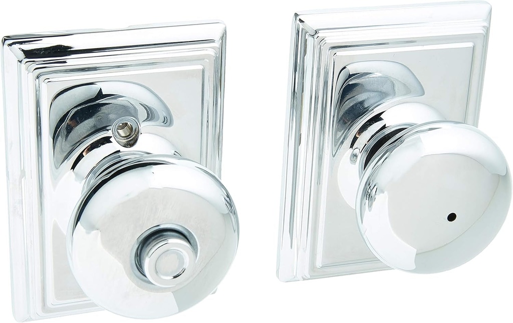 Schlage F40PLY625ADD Plymouth Privacy Knob, Bright Chrome