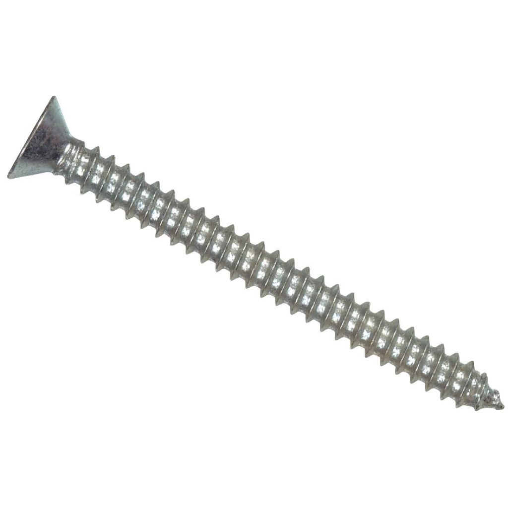 Hillman No. 10 X 1-1/2 In. L Phillips Flat Head Stainless Steel Sheet Metal Screws 100 Pk
