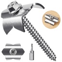 Dolibest 200PCS SUS 304 Stainless Steel Fence Nails for Softwoods, 2 Inch Reusable Wire Fencing Fasteners, Easy to Install and Remove, for Wire Grid and Woven Wire Fencing