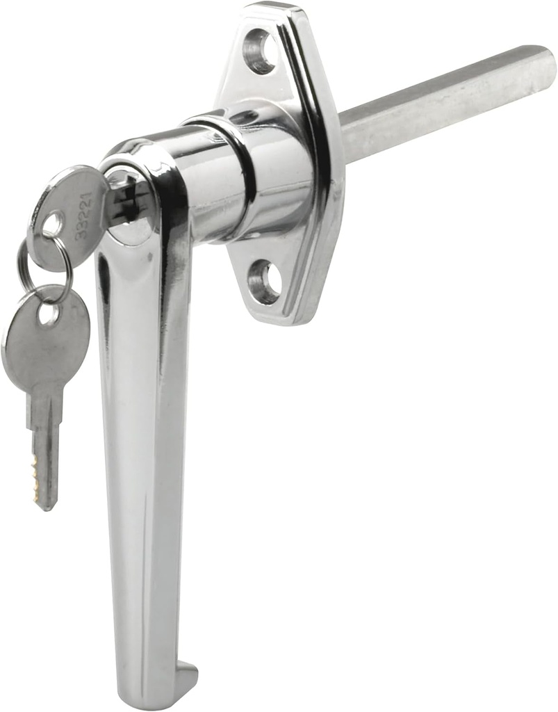 Prime-Line GD52123 Gd 52123 Door Handle Lock, Keyed, Die Cast Zinc, Chrome Plated, Single Pack