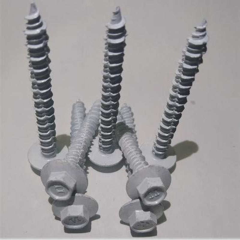 1,000-Pack Concrete Screw Hex Flanged White No Drill Bit 1/4 X 1-3/4 BC-1428CNHFW