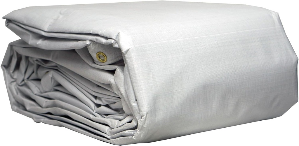 Watershed Innovations Hydratarp 20 Ft. X 30 Ft. Super Heavy Duty Waterproof Tarp - 16Mil Thick - White/Brown Reversible Tarp