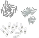 Closetmaid 7561 Shelf Clips for Concrete Installation, 12-Pack , White