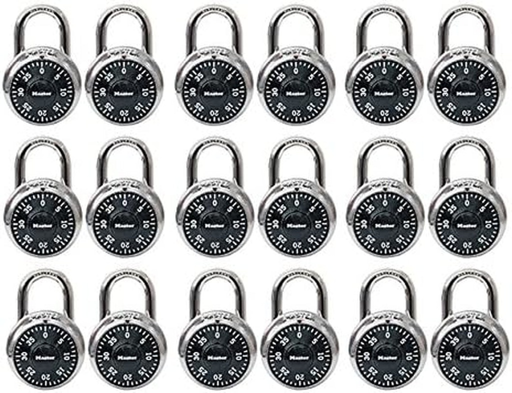 Master Lock 1500T Combination-Alike Padlocks, 16, Pack Contains 2 Locks, 32-Count
