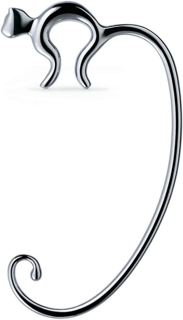 Alessi Aleesi FGO01 Minou Purse Hook, Silver,Small