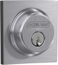 Schlage B60 N COL 626 Deadbolt with Collins Trim Keyed 1 Side, Highest Residential Security, Satin Chrome