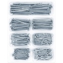 400Pcs Hardware Nails Assortment Kit, Picture Hanging Nails, Galvanized Nails, Small Nails for Hanging Pictures, 7 Size Assortment for Finish Nails, Wood Nails, Wall Nails