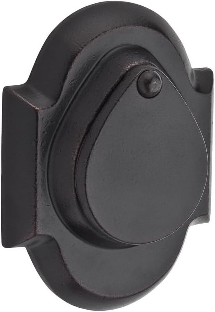 Baldwin SC.RAD.481.6L.DS.CKY.KD Rustic Arch Single Cylinder Deadbolt, Dark Bronze