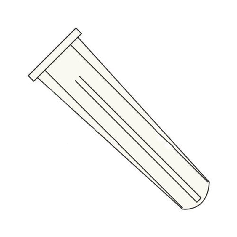 #8 - #10 X 7/8" Long Bantam Plug-Conical Plastic Anchors/Nylon/Blue/For Use with #8 - #10 Screws/Length: 7/8" / Drill Size: 3/16" (Carton: 7,000 Pcs)