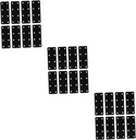 Partykindom 24 Pcs Corner Code Metal Mending Brace Metal Flat Brace Metal Fixing Plate Iron Flat Brace Metal Straight Brace Iron Fixing Plate Metal Mending Plate Iron Mending Plate