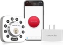 ULTRALOQ U-Bolt Smart Lock with Wifi Bridge - Keyless Entry Door Lock - Smart Locks for Front Door - Smart Deadbolt Lock - App Remote Control - Share Codes - Auto Lock - Satin Nickel