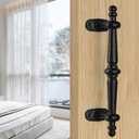 MOLIGOU Barn Door Pull Handle, 9" Heavy Solid Cast Iron Gate Handle, Rustic Door Handle for Fence, Shed, Garage