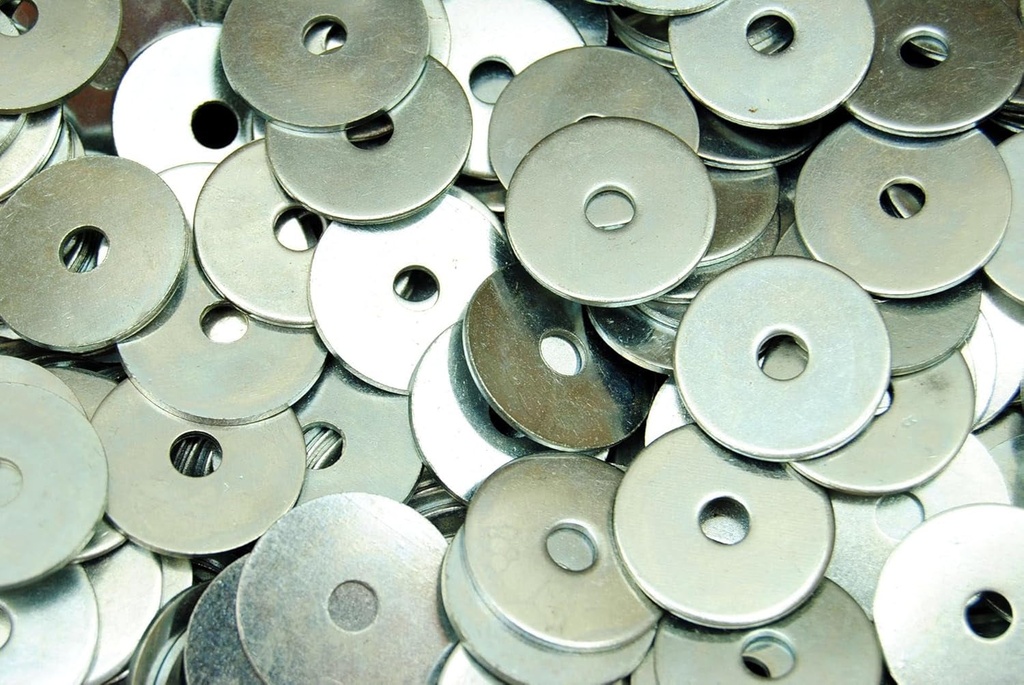 50 Lb Box #10 Fender Washers 3/16 X 1 OD - Zinc Plated Approx. 3,500 Pcs Bulk