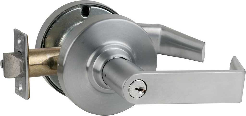 Schlage ND53PD RHO 626 C123 Keyway Series ND Grade 1 Cylindrical Lock, Entrance Function, C123 Keyway, Rhodes Design, Satin Chrome Finish