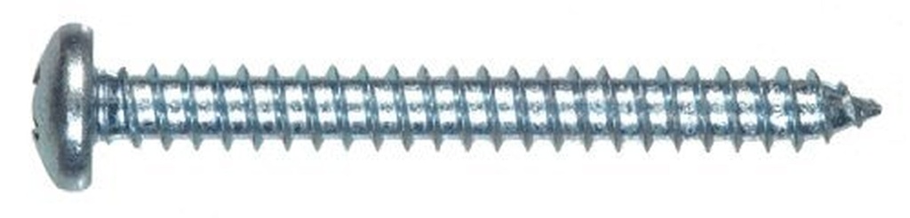 Hillman 8 In. X 2 In. L Phillips Pan Head Zinc-Plated Steel Sheet Metal Screws 100 1 Pk