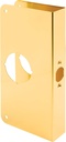 Defender Security U 9547 Lock and Door Reinforcer, 1-3/8 In, Brass