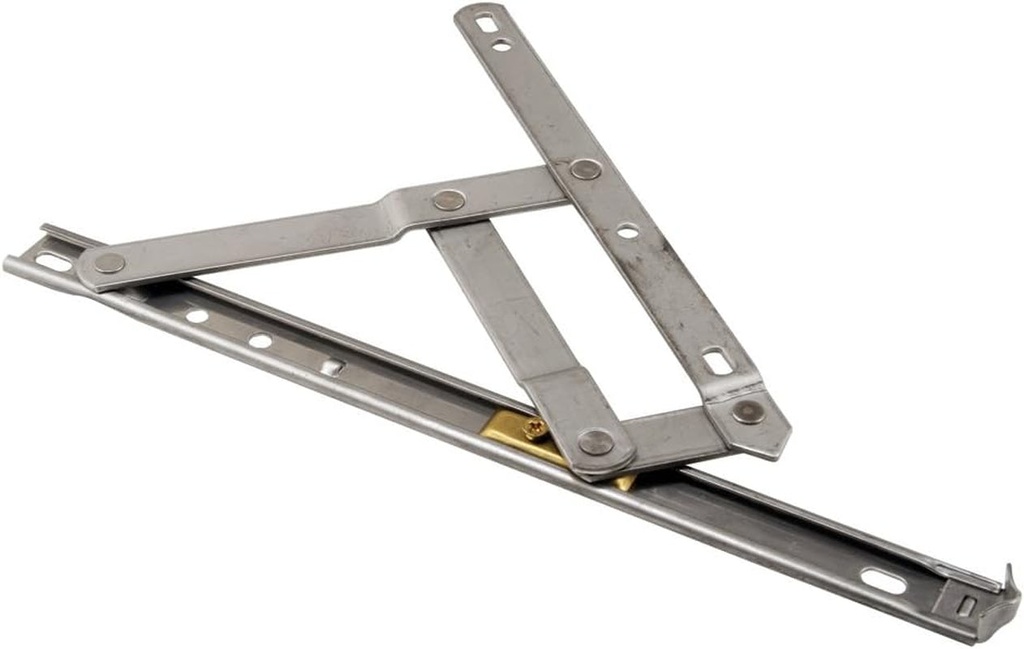 Prime-Line H 3627 10 In., Stainless Steel, 4-Bar Hinge Casement or Projecting Window (2 Pack)