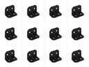 Simpson Strong Tie APVA6 Outdoor Accents® Avant Collection™ ZMAX®, Black Powder-Coated 90° Angle for 6X, 12-Pack