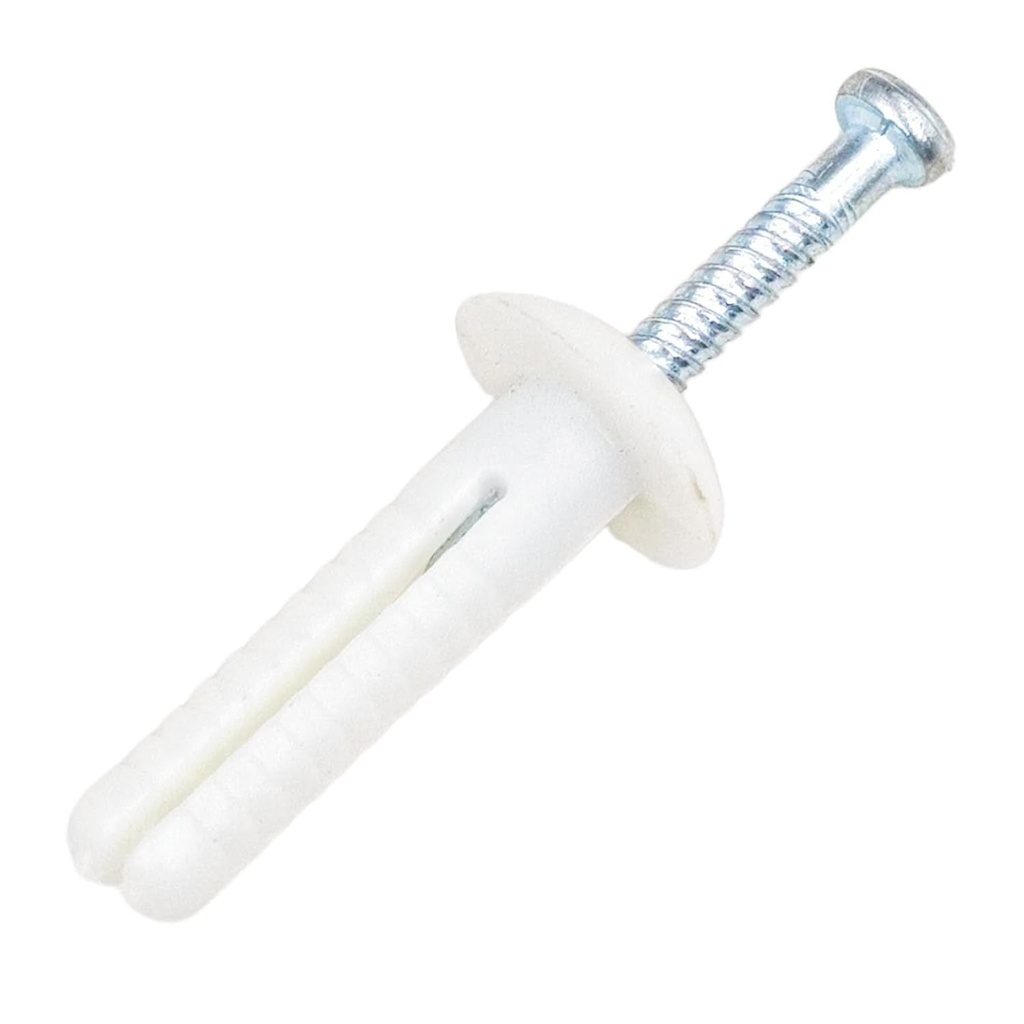 1/4X1-1/2"Plastic Hammer Drive Nail in Anchor (100 per Box) Cement Hammering Anchors