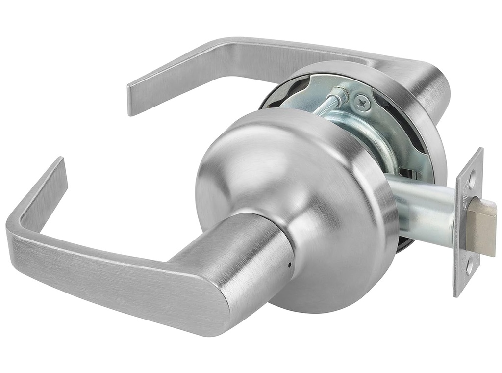 Yale AU4701LN X 626 Cylindrical Lockset, Grade 1, Passage Function, Non-Locking 2 3/4" Backset, 626 Satin Chrome Finish