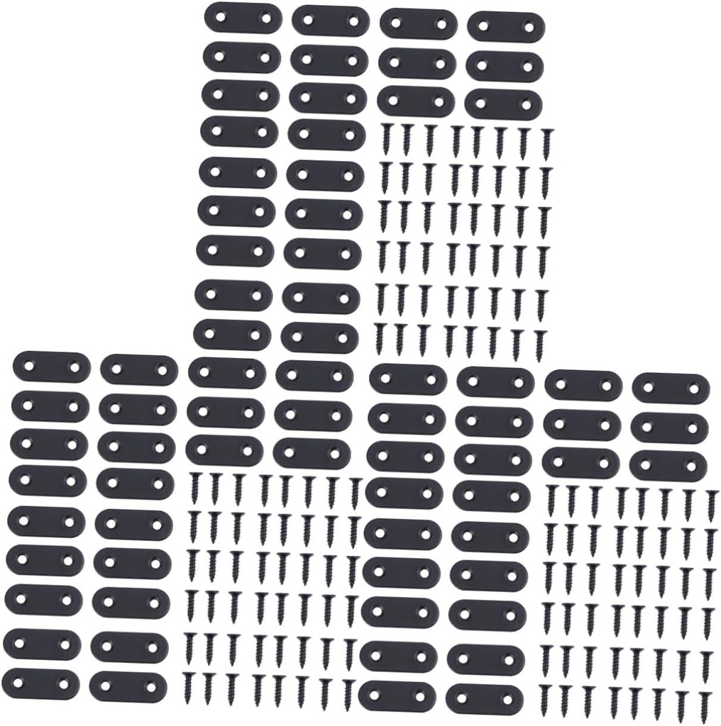216 Pcs Stainless Steel Corner Code Corner Angle Fitting Desk Fastener Stainless Bracket Fasteners Clips Industrial Fastener Heavy-Duty Bracket Fixing Tool Corner Shelf Bracket