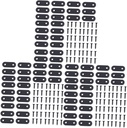216 Pcs Stainless Steel Corner Code Corner Angle Fitting Desk Fastener Stainless Bracket Fasteners Clips Industrial Fastener Heavy-Duty Bracket Fixing Tool Corner Shelf Bracket