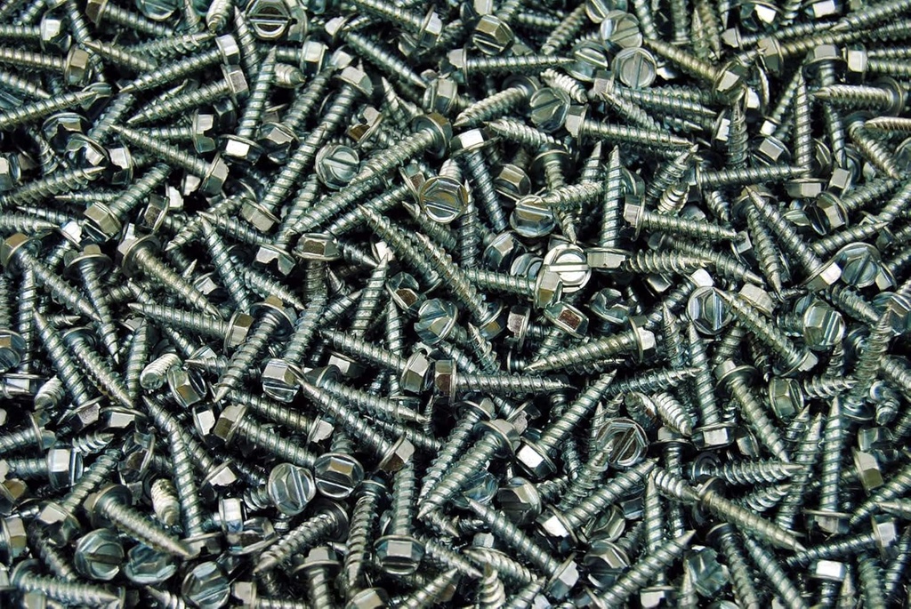 (1400) Zip Screws 8 X 3/4 Self-Piercing Hex Washer Head Sheet Metal