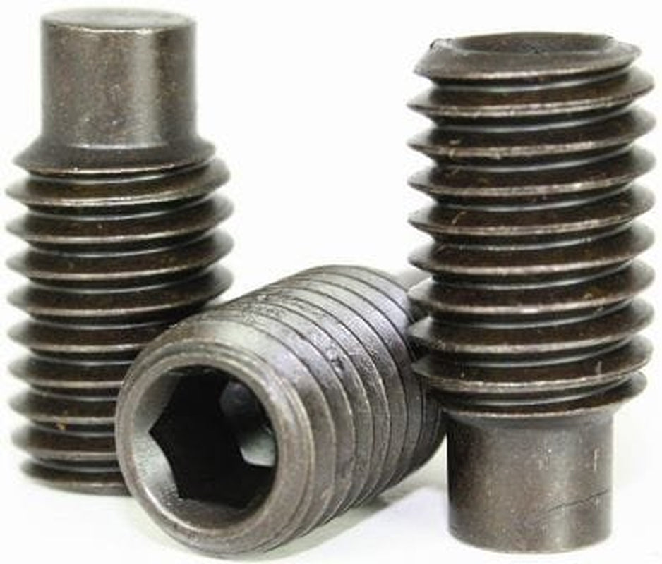 Socket Set Screws, Full Dog Point, 5/16-18 X 1/2", Alloy Steel, Black Oxide, Hex Socket (Quantity: 100) Coarse Thread, Thread Diamater: 5/16 Inch X Length: 1/2 Inch*